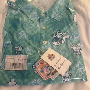 WCS2025 限定 REYN SPOONER レインスプナーアロハシャツ 青XL アナハイム 新品未開封②