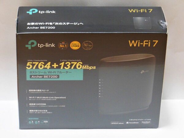 ■新品未開封■TP-Link Wi-Fi 7ルーター Archer BE7200 保証有