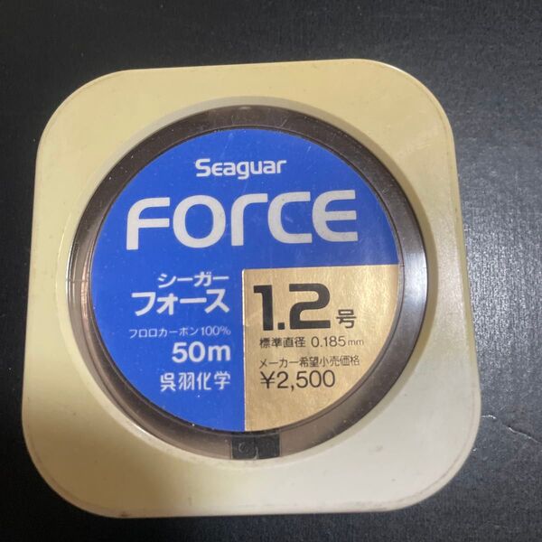 ◆セール 呉羽化学 クレハ Seaguar シーガーフォース 1.2号 50m FORCE フロロカーボンハリス