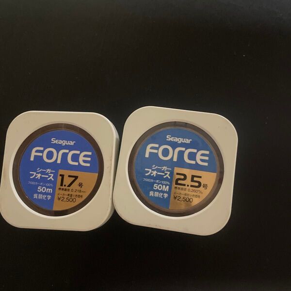 ◆セール 呉羽化学 クレハ Seaguar シーガーフォース 1.7号 2.5号 50m FORCE フロロカーボンハリス