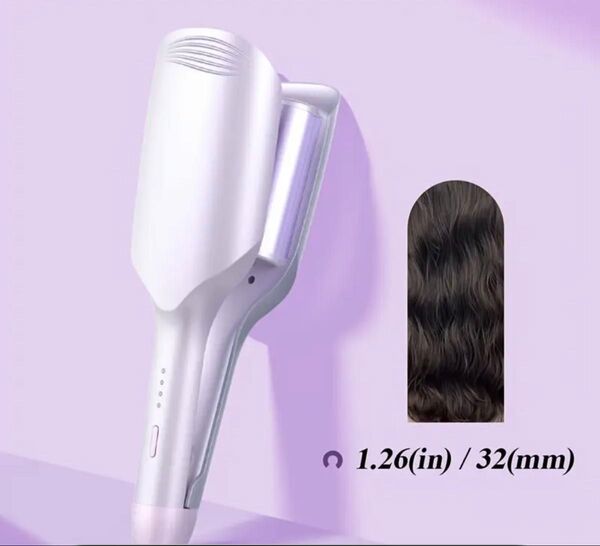 自動ヘアアイロン 自動巻き取り カールアイロン 32mm
