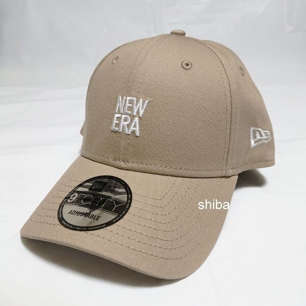 NEW ERA ニューエラ 正規品 9forty キャップ 帽子 シンプル ベージュ 白 ホワイト ユニセックス