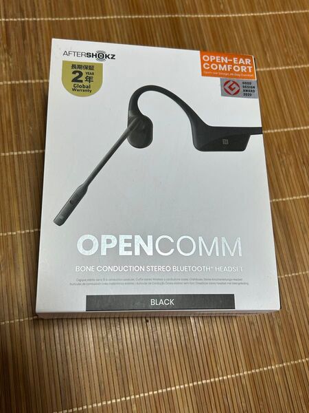 AFTERSHOKZ アフターショックス SHOKZ OPENCOMM オープンコム 骨伝導イヤホン ブラック ワイヤレス