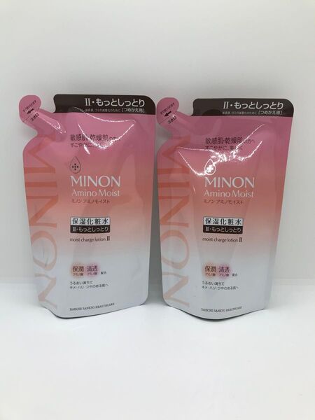 新品未使用 ミノン アミノモイスト 保湿化粧水 II もっとしっとり つめかえ 130ml 2個セット