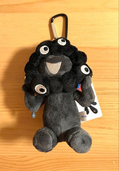 黒ミャクミャク 座りver カラビナ付マスコット ぬいぐるみ キーホルダー expo2025