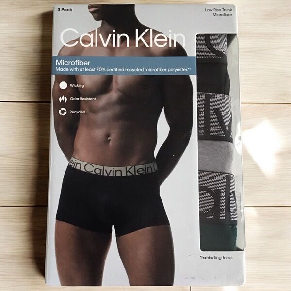 新品 Calvin Klein カルバン クライン マイクロファイバー ローライズ ボクサーパンツ 3枚セット