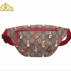 GUCCI Peter Rabbit GGスプリーム ウエストバッグ ツレディース グッチ ピーターラビット ウエストポーチ