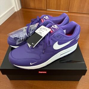 シュプリームNIKE AIR MAX 1 エアマックス1 パープル 未使用