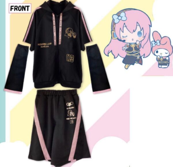 初音ミク ピアプロ トラックジャケット セットアップ サンリオ 巡音ルカ マイメロディ マイメロ