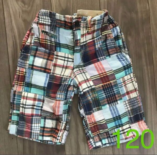 Gap Kids ギャップ キッズ ハーフパンツ 120 パッチワーク柄 美品