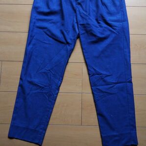 青色 パンツ カラーパンツ アリシア LABORATORY WORK 夏物