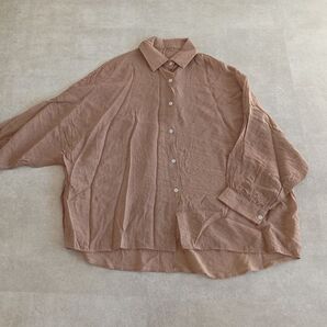 GRL グレイル シアー シャツ モカ