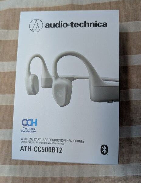 audio-technica ワイヤレス軟骨伝導ヘッドホン ATH-CC500BT2 ホワイト 未使用