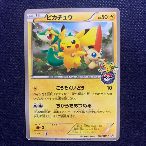 ポケモンカードゲーム ピカチュウ 120/BW-P ポケモンセンター プロモ