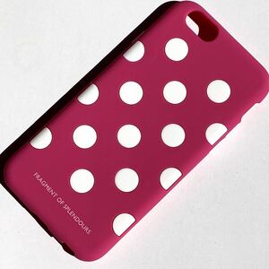 iPhone6s/iPhone6用シリコンケース●超やわらか●ドット柄●ELECOM★ピンク