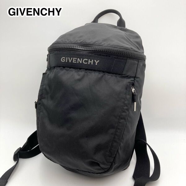 現行モデル【美品】GIVENCHY ジバンシー G-TREK Gトレック リュック バックパック 黒 ナイロン 大容量 ロゴ 4G