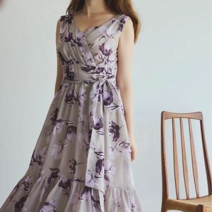herlipto Anemone Cache-Coeur Long Dress