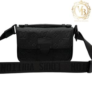 【極美品】ルイヴィトン LOUIS VUITTON トリヨンモノグラム Sロック スリングバッグ ショルダーバッグ メンズ 黒