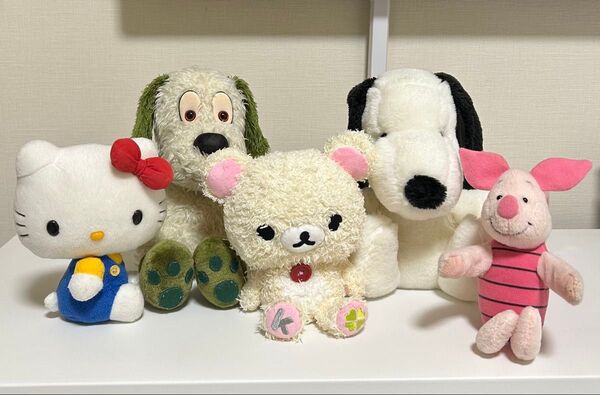 ■ぬいぐるみセット 詰め合わせ♪■ 人気キャラクターのぬいぐるみ人形を80サイズ箱に詰め合わせました! ★★used★★