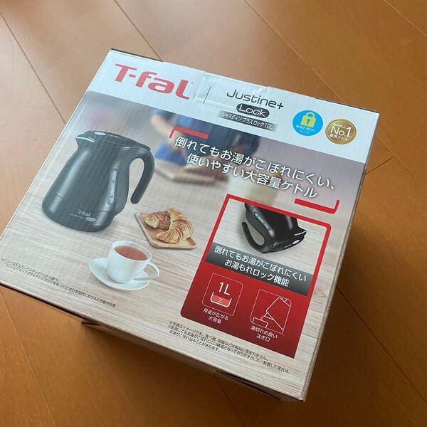T-fal 電気ケトル ジャスティン プラス ロック 1.0L ブラック 未使用