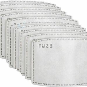 マスクフィルター 20枚　活性炭呼吸 抗PM2.5交換可能な5層アンチヘイズ