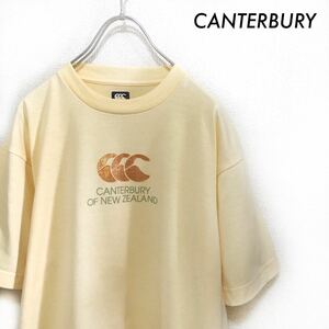 【送料無料】CANTERBURY カンタベリー★半袖Tシャツ ロゴ入り イエロー 黄色