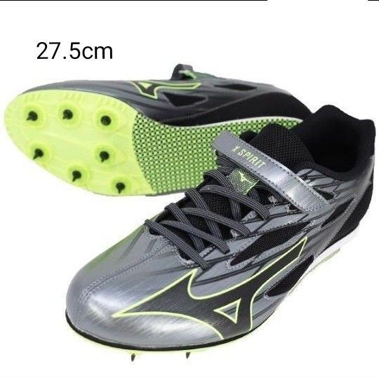 未使用★ミズノ(MIZUNO)陸上スパイク オールウェザー エックススピリット WIDE U1GA222538 27.5cm