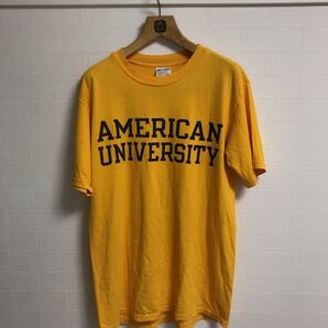 カレッジTシャツ チャンピオン 古着 Mサイズ イエロー Champion 半袖