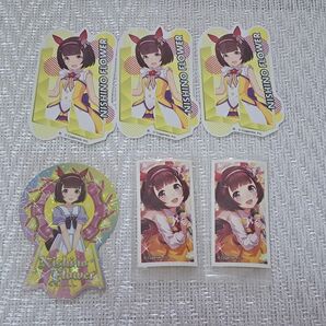 ウマ娘 ニシノフラワー ダイカットステッカー EX シール 明治 マーブルチョコ