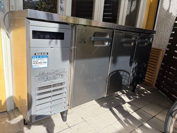 冷凍冷蔵庫 LCU-151PE-E 100V フクシマ 訳あり コールドテーブル 2021年式 幅1500 奥450 高800