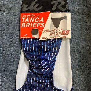 RUN NEW YORK タンガブリーフ M ネイビー×ストライプ 未使用