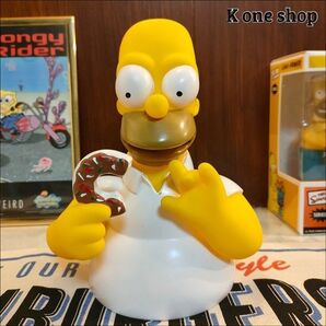 貯金箱【シンプソンズ ホーマー コインバンク】ドーナツ おもちゃ アメトイ アメリカン雑貨 ソフビ 送料無料 バード マージ