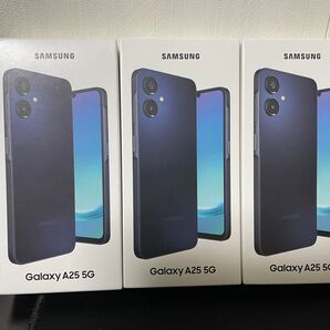 Galaxy A25 5G SIMフリー au UQモバイル版 ブラック 3台