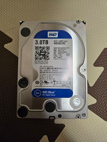 【正常】 WD SATA3.5 HDD 3.0TB Blue WD30EZRZ