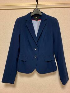 H&M スーツ 紺色 テーラードジャケット