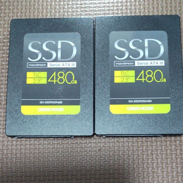 GREEN HOUSE SSD 480GB 2個セット GH-SSDR2SA480