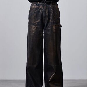 【CLEL】Specially Processed Double Knee Denim Pants/特殊加工ダブルニーデニムパンツ
