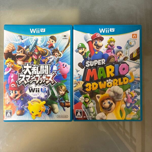 【Wii Uソフト2本セット】 スーパーマリオ 3Dワールド 大乱闘スマッシュブラザーズ for Wii U