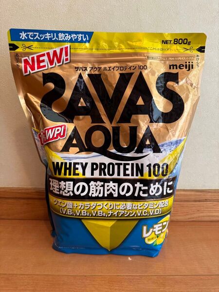 20明治 ザバス SAVAS アクア ホエイプロテイン100 レモン風味 800g プロテイン ダイエット 理想の筋肉 安い