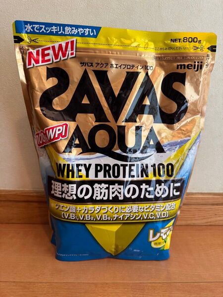 19明治 ザバス SAVAS アクア ホエイプロテイン100 レモン風味 800g プロテイン ダイエット 理想の筋肉 安い