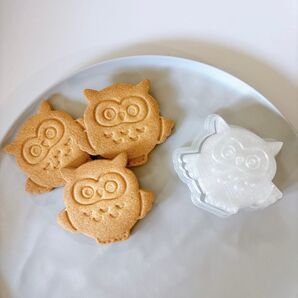 【クッキー型】フクロウ 梟 動物 アイシング アイシングクッキー
