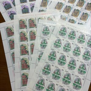 60円切手 コレクション 未使用 記念切手 近代洋風建築シリーズ 第4集 第7集 9600円分 額面割れ