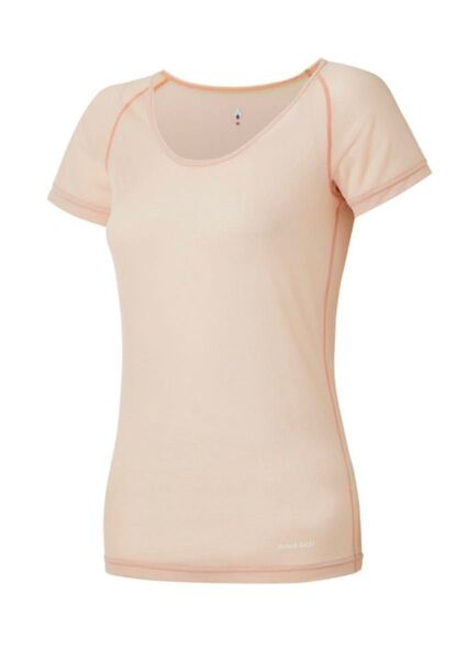 モンベル mont-bell アンダーウェア 半袖 ジオライン クールメッシュ UネックTシャツ Women's Mサイズ ピンク
