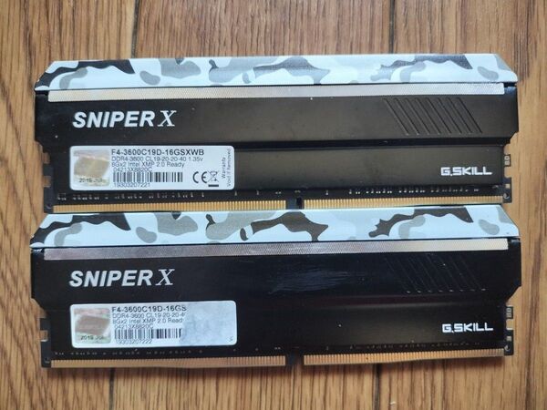 G.SKILL SNIPER X DDR4-3600 メモリ 16GB 8GBx2枚