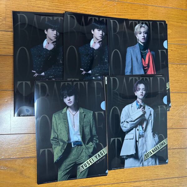battleoftokyo クリアファイル FANTASTICS 八木勇征 中島颯太 木村慧人 瀬口黎弥