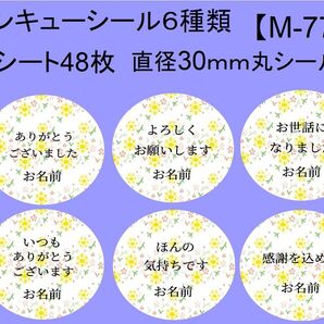 サンキューシール48枚【M-77】