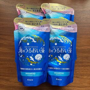 Kracie 海のうるおい藻 シャンプー 詰め替え 4個セット