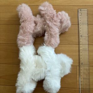 ヘアクリップ ピンク ホワイト 4個セット