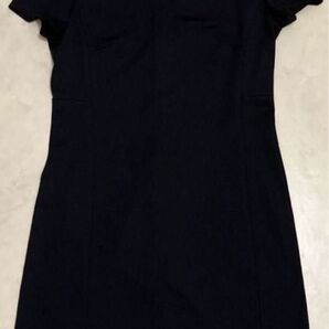 ワンピース ブラック 半袖 黒 ポンチワンピース UNIQLO ユニクロ Sサイズ 無地 レディース