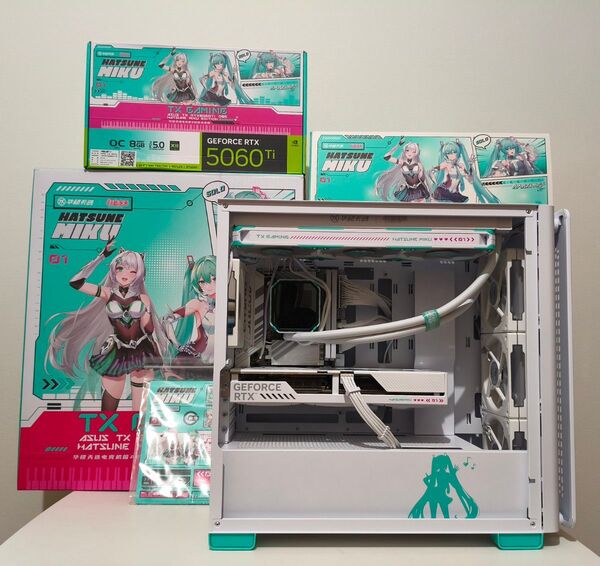 【8/16迄】初音ミク PC 265k SSD2TB メモリ32GB 5060ti B860I AORUS win11pro